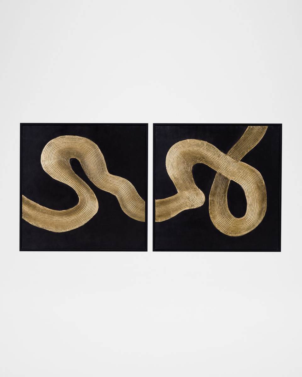Connected Frame Canvas Painting, Set of 2